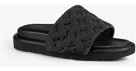 louis vuitton pillow slides black|louis vuitton pillows for sale.